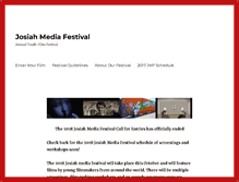 Tablet Screenshot of josiahmediafestival.com